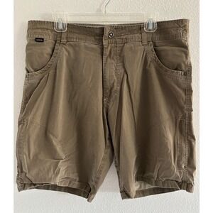 Kuhl Shorts Mens 36 Green Ramblr Vintage Patina Dye Outdoor Hiking Camping